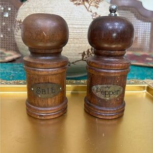 Vintage wood Catalina salt and pepper shakers